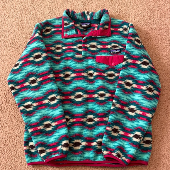 Women’s Lightweight Synchilla Snap-T Fleece Pullover.  Wild Desert Print. Rare. - Picture 1 of 7